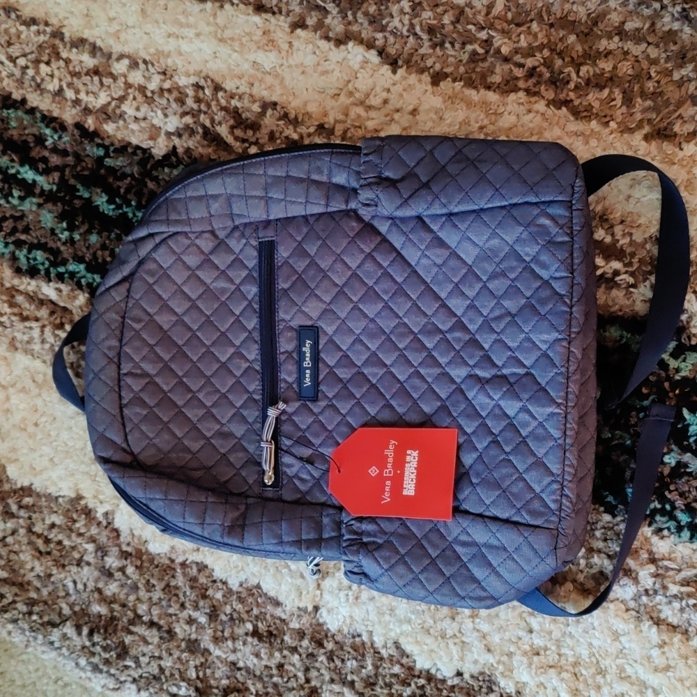 Vera Bradley Blue Navy Moonlight Backpack